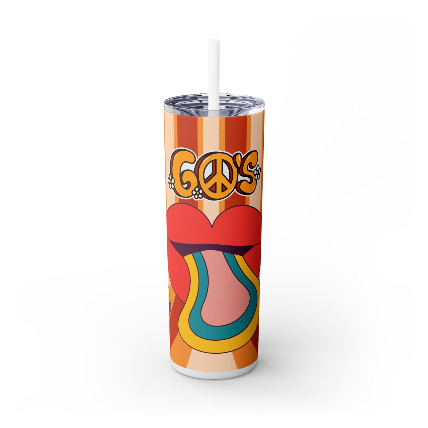 Skinny Tumbler with Straw, 20oz