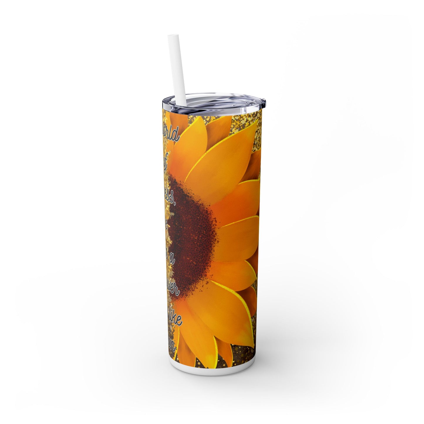 Skinny Tumbler with Straw, 20oz