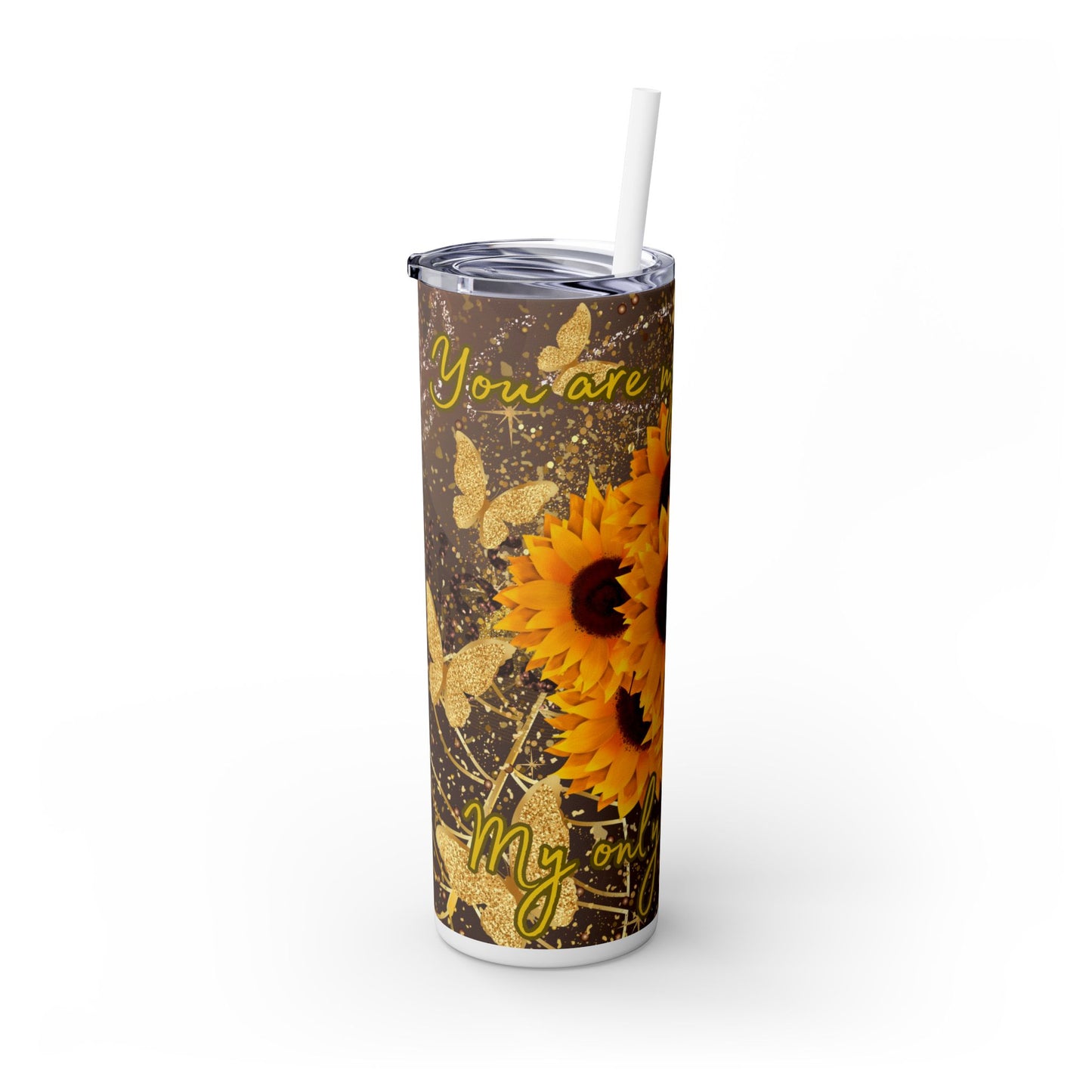 Skinny Tumbler with Straw, 20oz