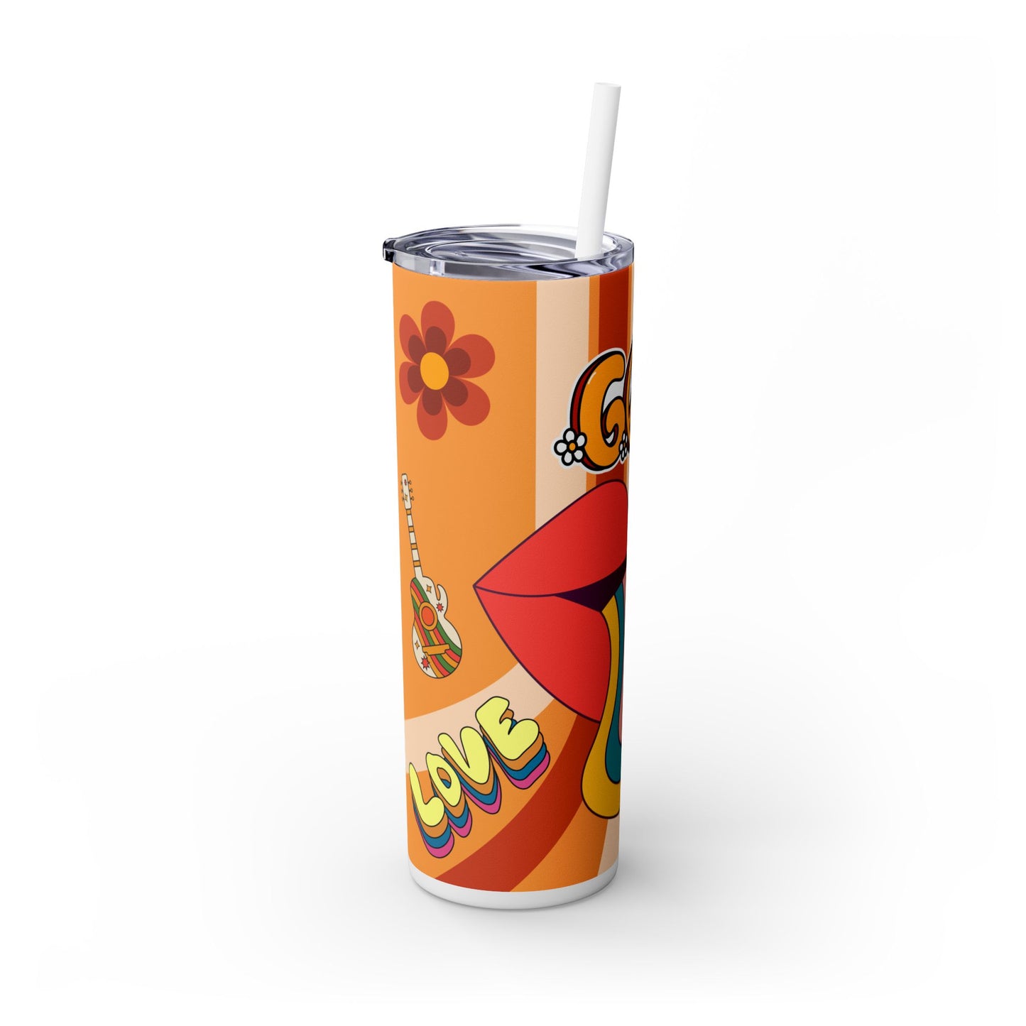 Skinny Tumbler with Straw, 20oz