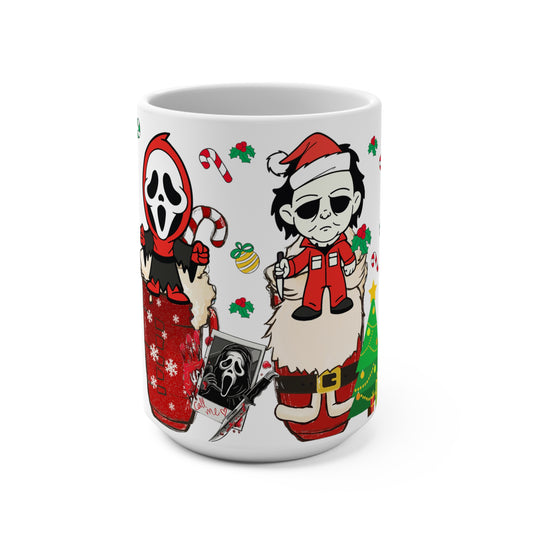 Horror Movie Character Coffee Mug, Halloween Mug, Spooky Mug, Creepy Mug, Scary Mug, Halloween Decor